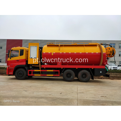 Melhor qualidade DFAC 6X4 15000litres caminhão de vácuo de esgoto